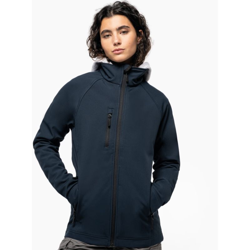 Veste softshell écoresponsable 3 couches technique respirante et imperméable, 300 g/m² 