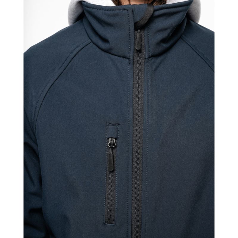 Veste softshell écoresponsable 3 couches technique respirante et imperméable, 300 g/m² 