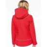 Parka femme softshell 3 couches matelassées doublées à capuche amovible