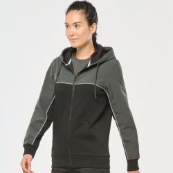 Veste softshell 3 couches bicolore BIONIC-FINISH ECO anti-froid à capuche, 300 g/m²