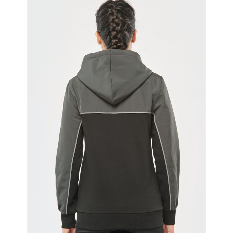 Veste softshell 3 couches bicolore BIONIC-FINISH ECO anti-froid à capuche, 300 g/m²