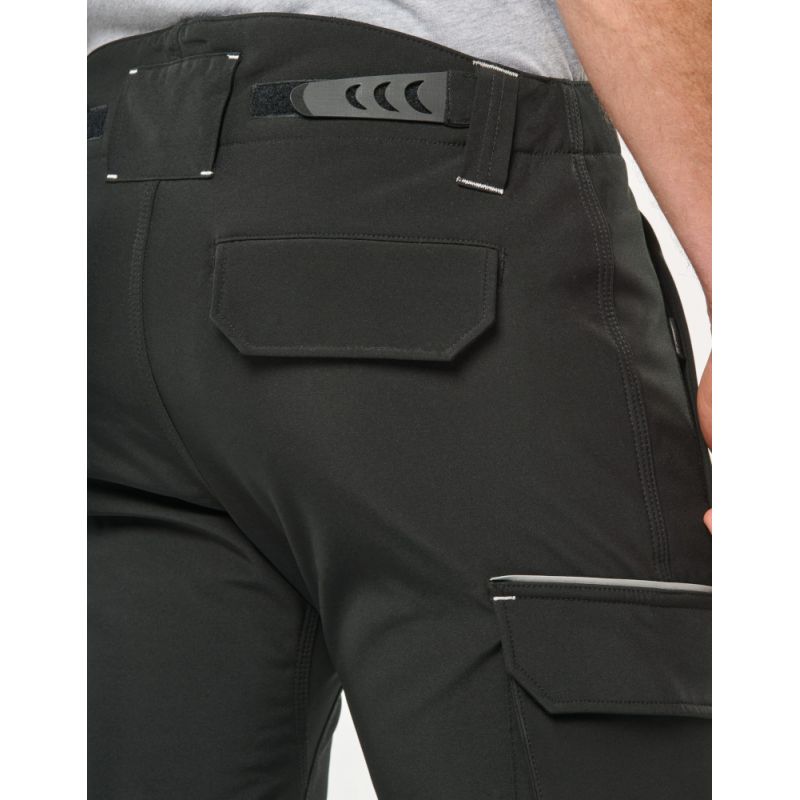 Pantalon softshell 3 couches coupe-vent, respirant et imperméable, 300 g/m²