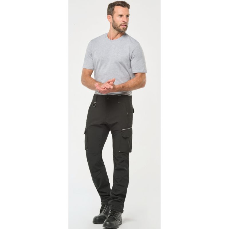 Pantalon softshell 3 couches coupe-vent, respirant et imperméable, 300 g/m²