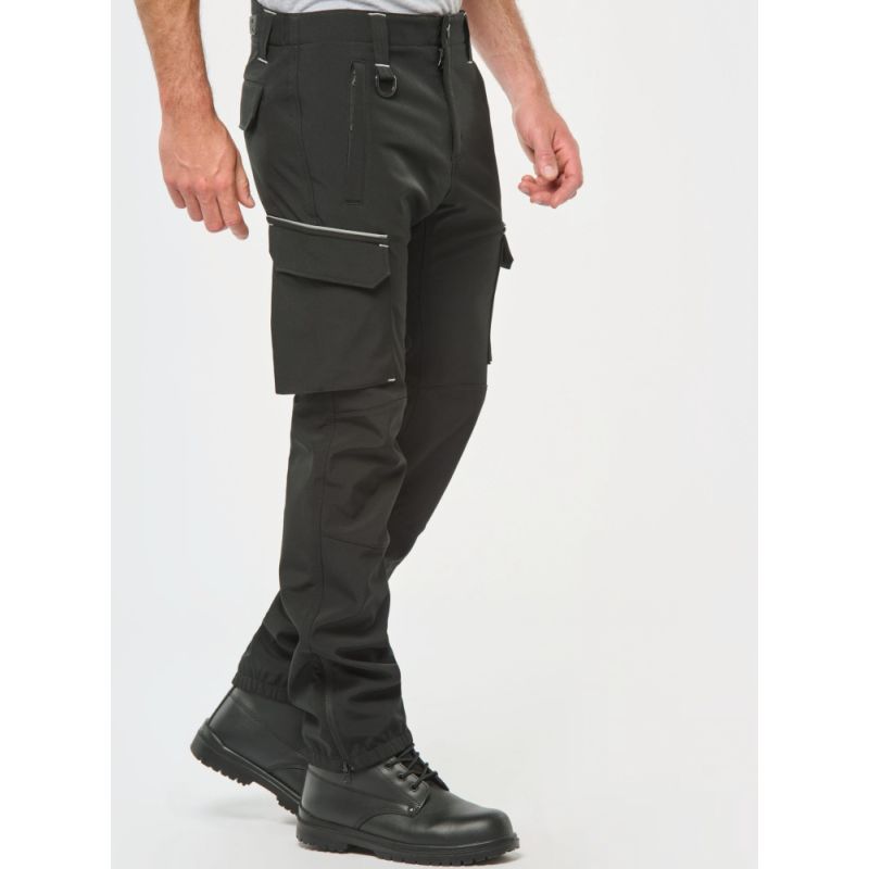 Pantalon softshell 3 couches coupe-vent, respirant et imperméable, 300 g/m²