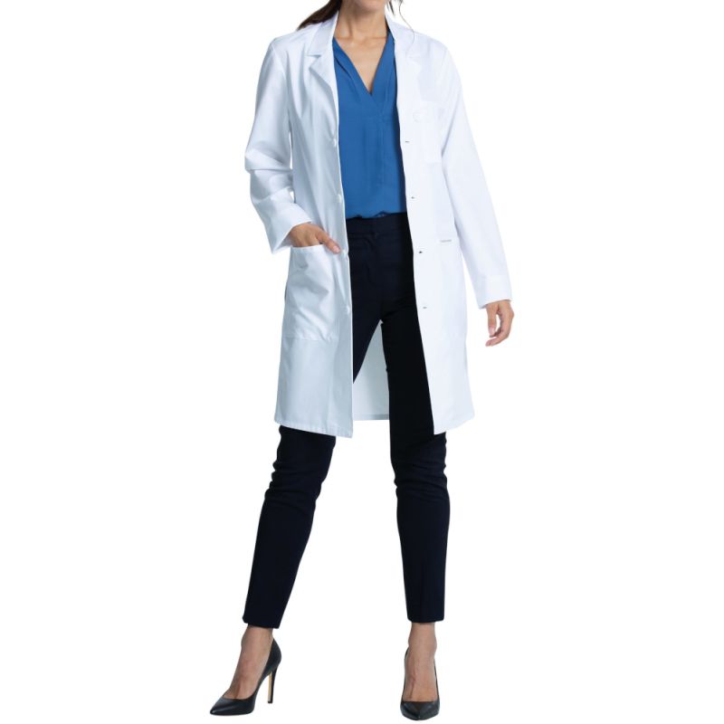 Blouse de laboratoire unisexe avec poches, 166 g/m²