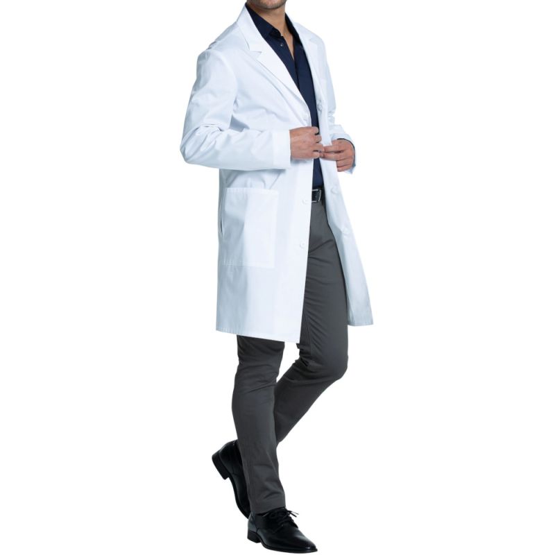 Blouse de laboratoire unisexe avec poches, 166 g/m²