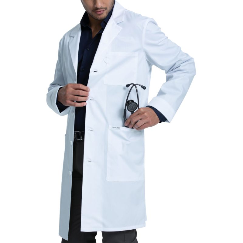 Blouse de laboratoire unisexe avec poches, 166 g/m²