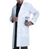 Blouse de laboratoire unisexe avec poches, 166 g/m²