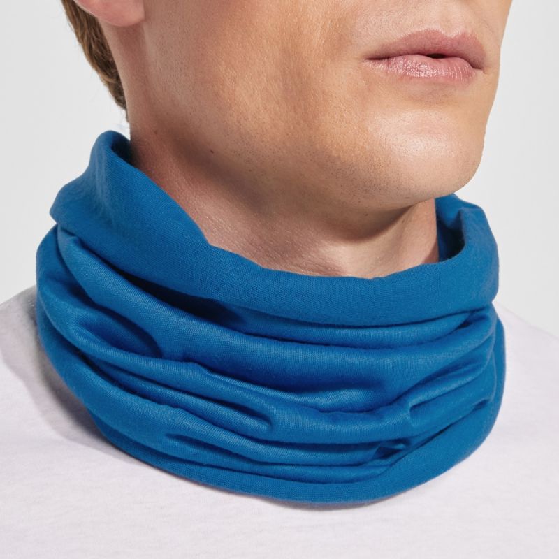 Cache-cou multifonctions polyester, coupe droite et design tubulaire, 130 g/m²