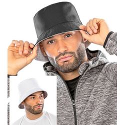 Bob réversible, large calotte de marquage, en polyester recyclé, 210 g/m²