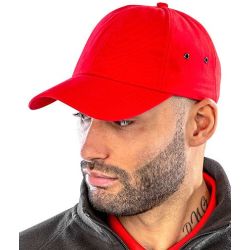Casquette 6 panneaux en coton doux, ajustable avec une boucle en métal poli, 225 g/m²