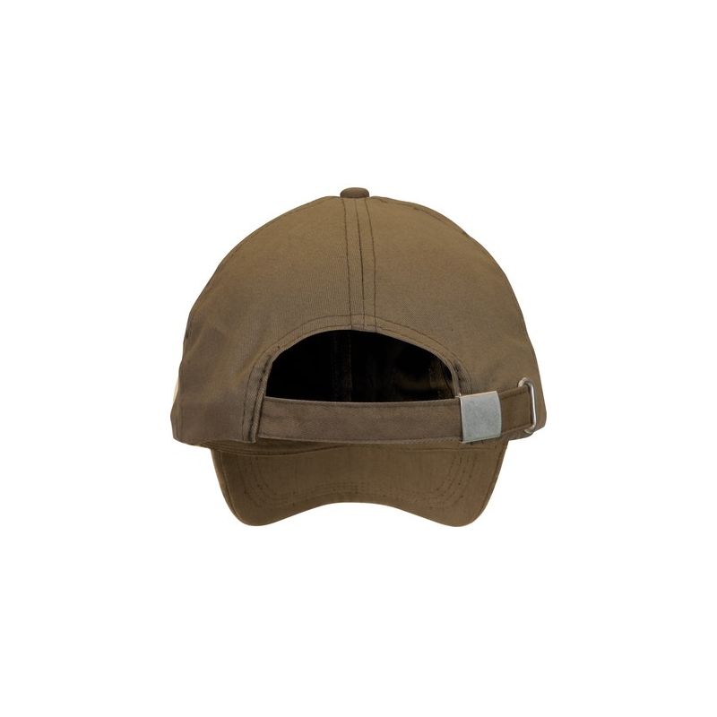 Casquette 6 panneaux en coton doux, ajustable avec une boucle en métal poli, 225 g/m²