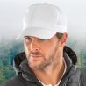 Casquette baseball en polyester recyclé, 5 panneaux, profil bas, 210 g/m²