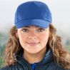 Casquette baseball en polyester recyclé, 5 panneaux, profil bas, 210 g/m²