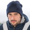 Bonnet Thinsulate recyclé doublé, rabat large avec zone de marquage en coton, 340 g/m²