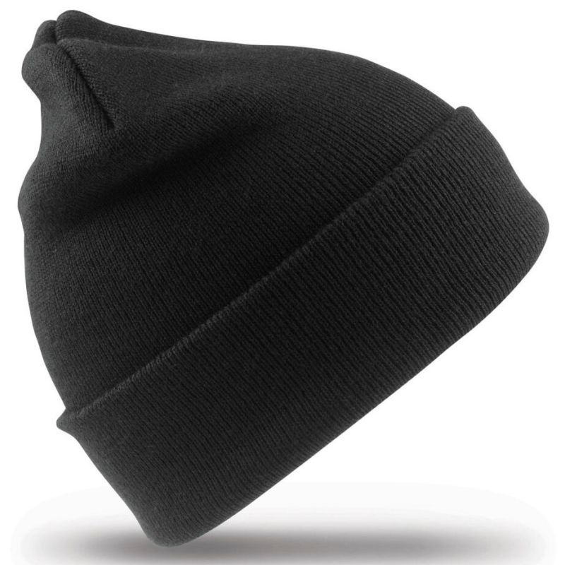 Bonnet Thinsulate en polyester recyclé, double épaisseur, rabat large, 340 g/m²