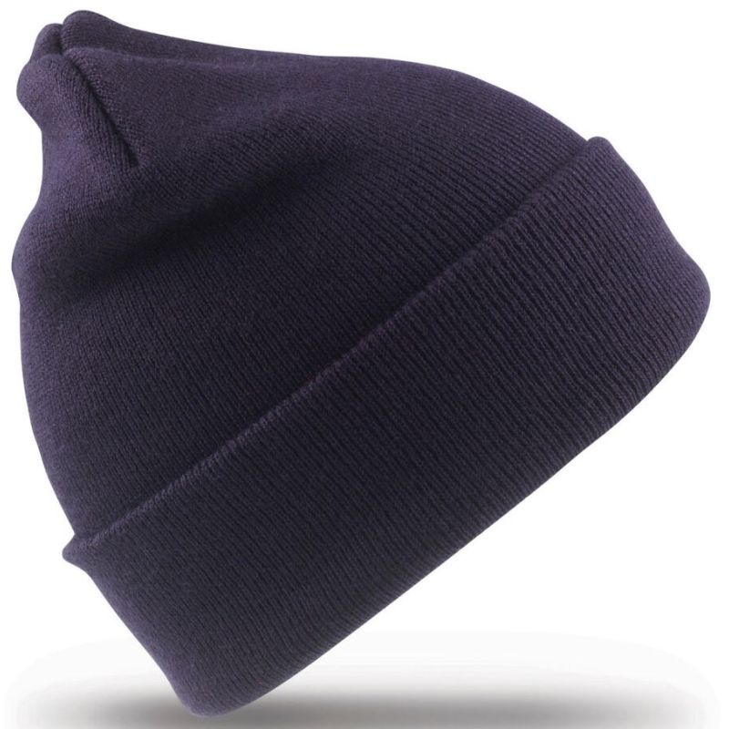 Bonnet Thinsulate en polyester recyclé, double épaisseur, rabat large, 340 g/m²