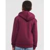 Sweat à capuche zippé enfant en coton, capuche doublée, fermeture zip YKK, 280 g/m²