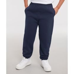 Pantalon de survêtement enfant, ceinture et chevilles élastiquées, poches, 295 g/m²