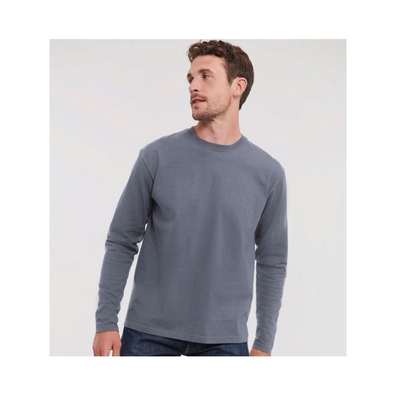T-shirt classique et tubulaire manches longues en coton, 180 g/m²
