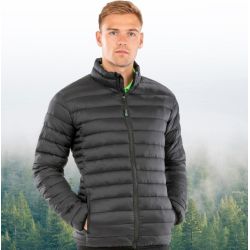 Doudoune recyclée, col montant, poches zippées, imperméable, respirante, 260 g/m²