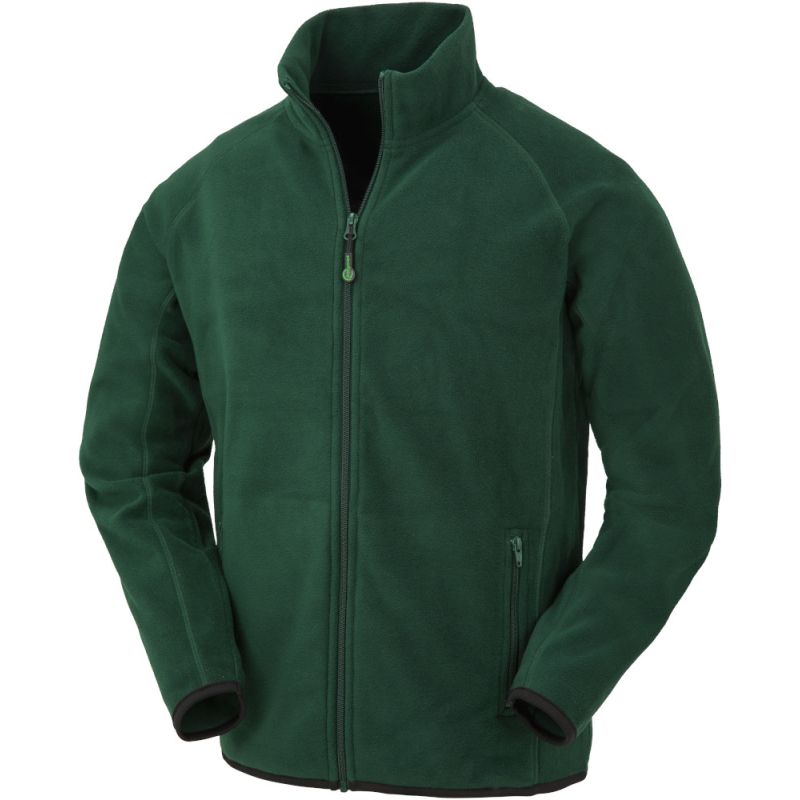 Veste polaire en polyester recyclé grand zip, poches avant doublées polaire, 280 g/m²