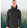 Polaire à capuche en polyester recyclé, capuche avec cordon, poches latérales, 165 g/m²