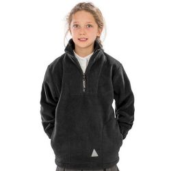 Veste polaire épaisse col zip pour enfant polartherm avec poches, 330 g/m²