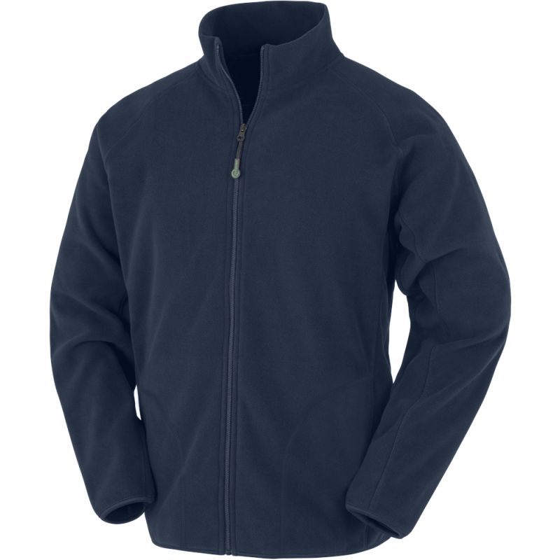 Veste micropolaire en polyester recyclé, fermeture grand zip YKK, 165 g/m²