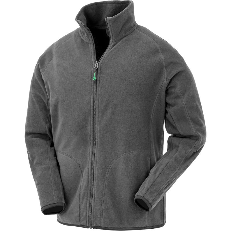 Veste micropolaire en polyester recyclé, fermeture grand zip YKK, 165 g/m²