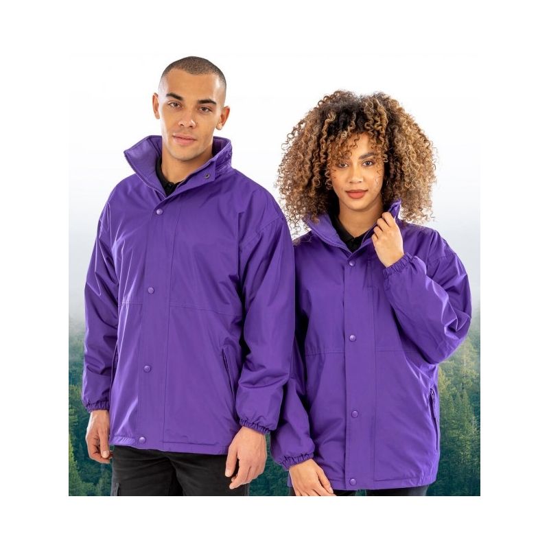 Veste polaire réversible en coupe-vent imperméable, 280 g/m²