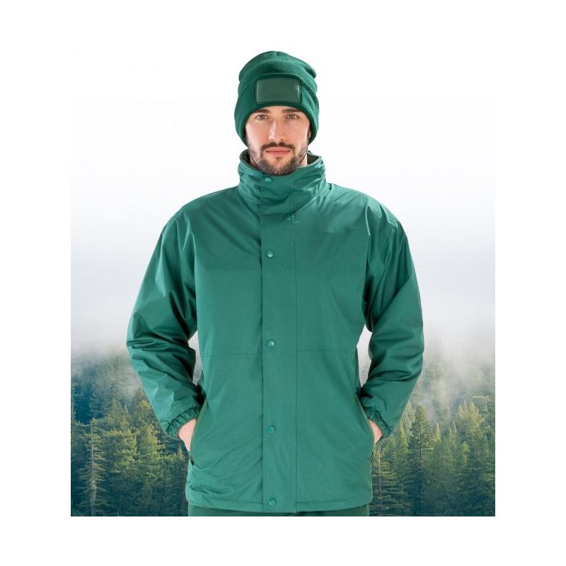 Veste polaire réversible en coupe-vent imperméable, 280 g/m²