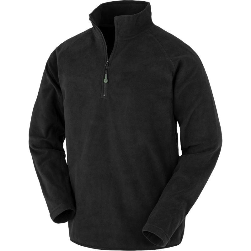 Veste polaire col zippé en polyester recyclé, fermeture grand zip YKK, 165 g/m²