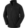 Veste polaire col zippé en polyester recyclé, fermeture grand zip YKK, 165 g/m²