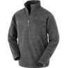 Veste polaire col zippé en polyester recyclé, fermeture grand zip YKK, 165 g/m²