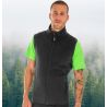 Bodywarmer polaire en polyester recyclé, fermeture éclair YKK, 280 g/m²