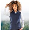 Bodywarmer polaire en polyester recyclé, fermeture éclair YKK, 280 g/m²