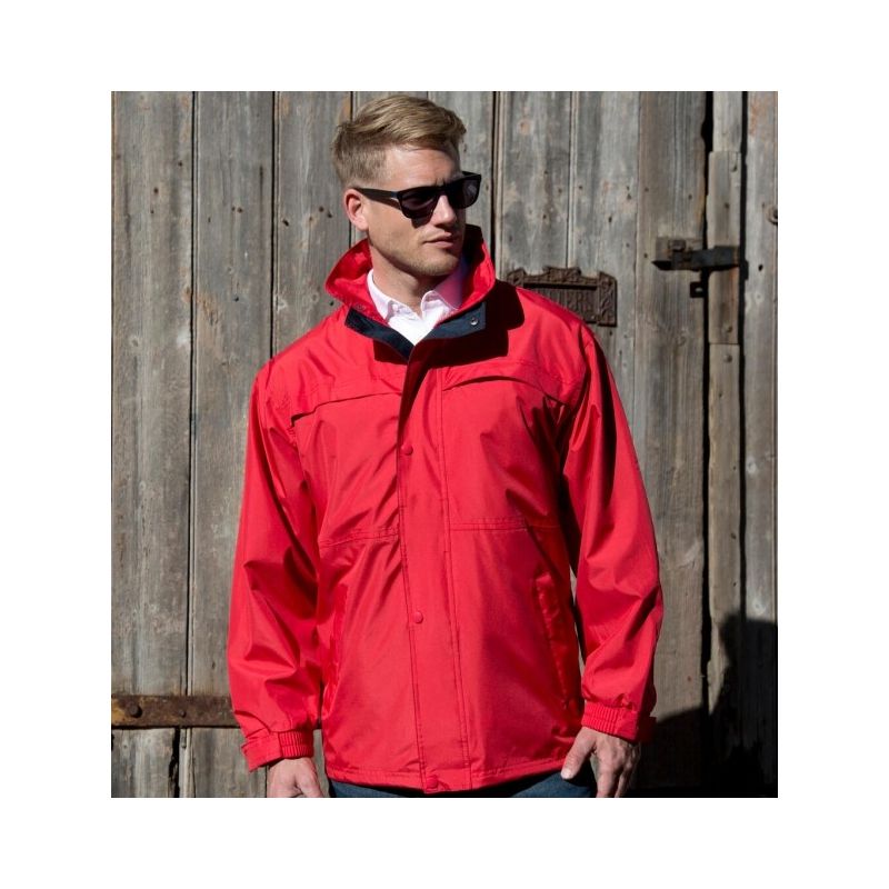 Veste mi-saison multifonctionnelle à capuche étanche et coupe-vent, 200 g/m²