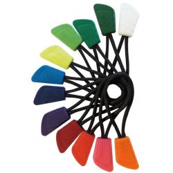 Cordon de tirage noir avec curseur coloré pour tout type de fermeture éclair