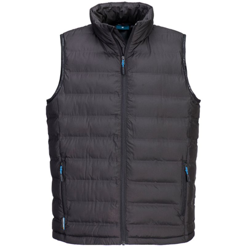 Gilet matelassé sans manches construction ultrasons thermosoudée, tissu déperlant sans PFAS