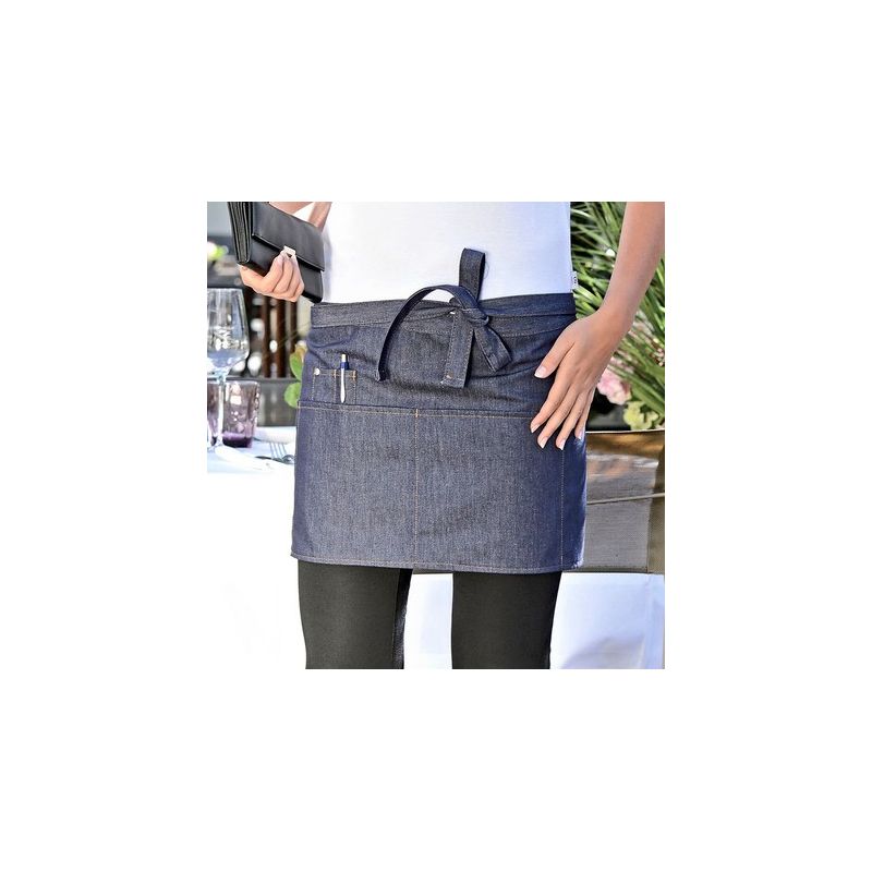 Tablier bistrot, coton/polyester, 33x75cm, 280 g/m²