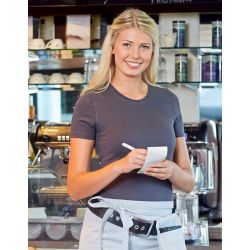 T-shirt femme, coton/polyester, coupe cintrée, manches courtes, 220 g/m²