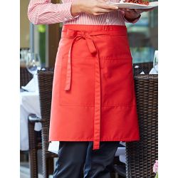 Tablier bistrot, coton/polyester, 50x78cm, avec poche, 215 g/m²