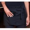 Tablier bistrot, coton/polyester, 33x75cm, avec poche, 215 g/m²