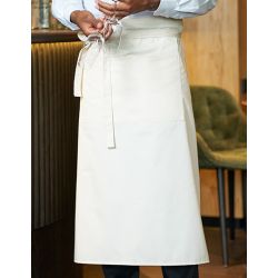 Tablier bistrot, coton/polyester, 80x100cm, avec poche, 215 g/m²