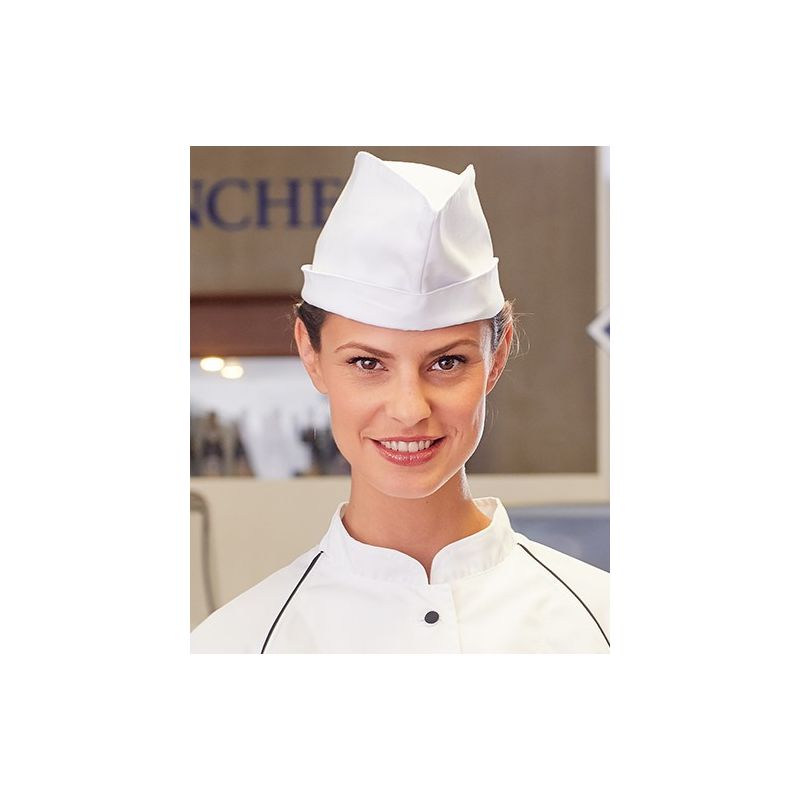 Calot de cuisine, coton/polyester, 215 g/m²