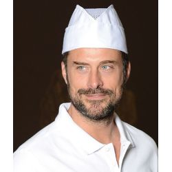 Toque de chef, coton/polyester, 215 g/m²