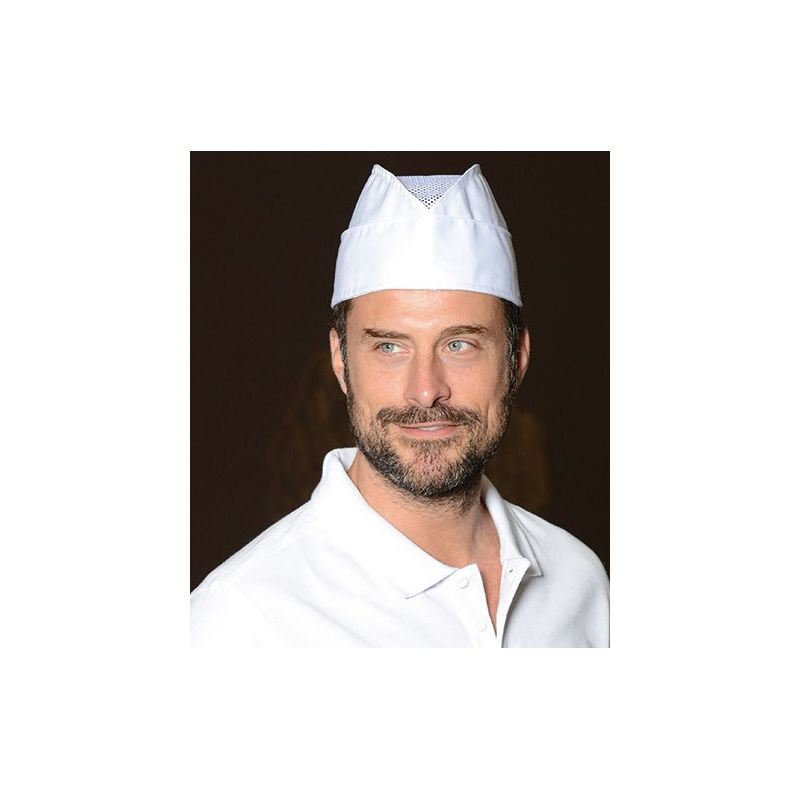 Toque de chef, coton/polyester, 215 g/m²