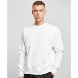 Sweat col rond oversize premium coton, épaules tombantes, 280 g/m²