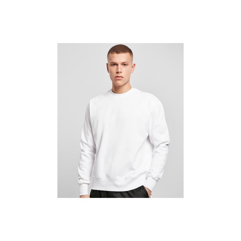 Sweat col rond oversize premium coton, épaules tombantes, 280 g/m²